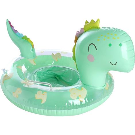 Bouée gonflable dinosaure pour enfants 1-5 ans, jouet aquatique d'été avec pompe, accessoire de baignade ludique pour la plage ou la piscine