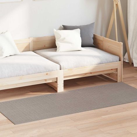 Bereichsteppiche Rechtwinklig LUGO Taupe 80 x 200 cm Polyester