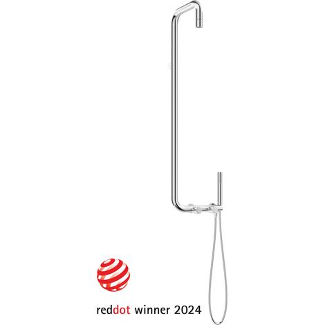 Deante Silia panneau de douche chromé 1280x420 mm (1/4)