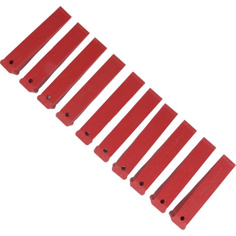 Lot de 10 cales de porte légères, compactes et réutilisables, servant de coussinets de nivellement pour l'installation de portes et fenêtres. (1/5)