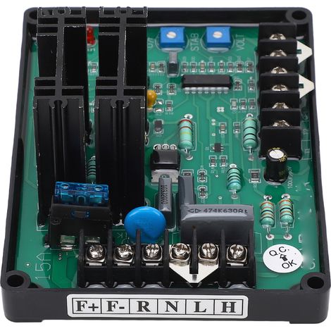 Automatischer Spannungsregler für Generatoren mit blauem Potentiometer, Kfz-Sicherung, AVR-Modul (180–240 V) (1/5)