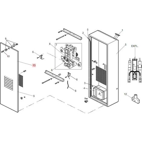 faac pièce détachée porte emballage 620 r.1 7270645 (1/3)