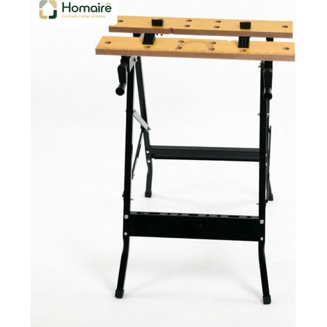 Schreibtisch mit schwarzem Holzdekor in MDF 62,5 x 60,5 x 78,5 cm HOMAIRE (1/5)