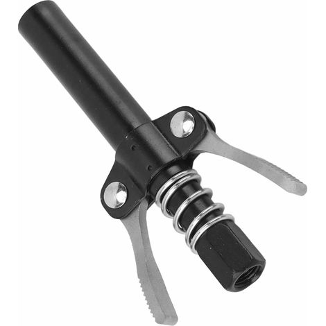 Embout pour huile engrenages à double manche prolongé serre-pince haute pression pistolet graisseur acier laminé froid noir (1/5)