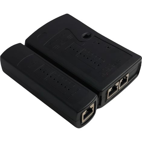 Testeur De CâBles RéSeau Rj45 - Testeur Pour CâBles Lan Rj11, Rj12, Rj45 - Compatible Avec Les CâBles Cat5, Cat6, Cat7, Cat8 - Leds Pour Un Diagnostic PréCis Des RéSeaux Et Des Lignes De Communication (1/5)