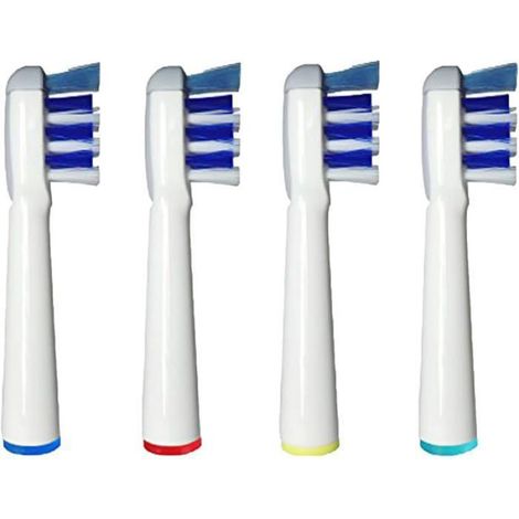 Lot de 4 têtes de brosse de rechange génériques compatibles avec OralB Tri-Zone, nettoyage en profondeur BROSSETTE (1/4)