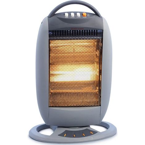 Poêle à Trois Pouvoirs Halogènes 1200 W Avec Fonction D'oscillation Rotative à Faible Consommation (1/2)