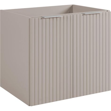 Mobile da bagno, Cashmere + maniglia argento, 60 x 57 x 46 cm (1/4)