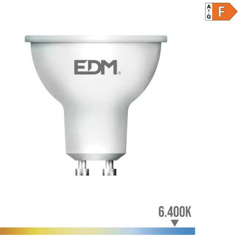 Ampoule Dichroïque Led Gu10 8w 600lm 6400k Lumière Froide 120° ø5x5,5cm