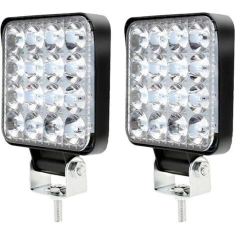 12V 48W 6500K LED-Arbeitsleuchte, IP67 wasserdicht, hohe Langlebigkeit, für Traktor, LKW, Motorrad, Boot, SUV, 2 Stück (1/5)