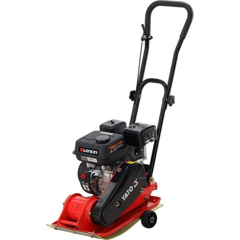 Rüttelplatte mit Loncin 6,5 PS Motor und Gummimatte 530 x 350 mm (1/5)