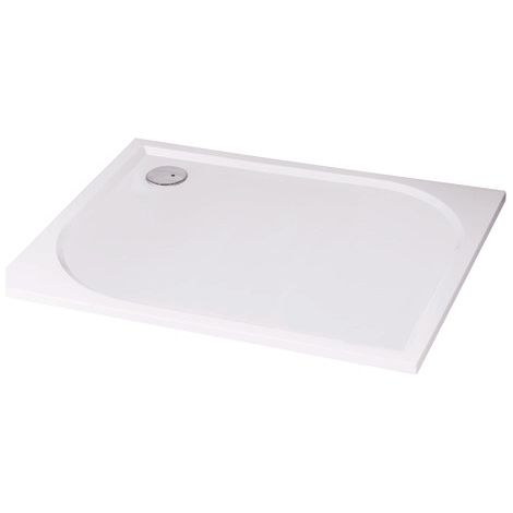 ONDEE ZEN - Receveur de douche HESTIA - 80x120cm - Résine - Blanc - Extra-plat - Antidérapant