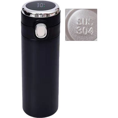 Gobelet isotherme intelligent de 420 ml, bouteille isotherme double paroi en acier inoxydable avec affichage de la température (1/5)