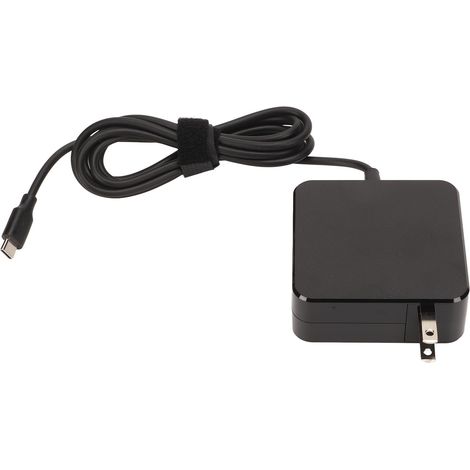 Chargeur portable 65W USB C pour ordinateur portable, adaptateur secteur léger, prise US 100-240V, idéal pour maison, voyage et bureau. (1/5)