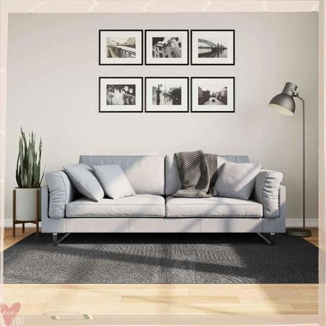 Tapis - VINGVO - IZA - 140x200 cm - Anthracite - 100% polyester (1/5)