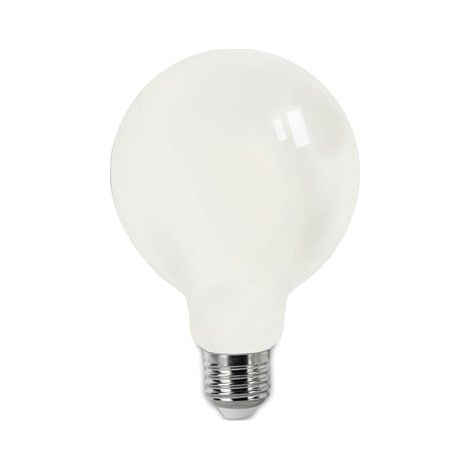Ampoule LED à filament E27 G80 (8 W 6400 K 800 lm) IP20 Ø 8 x 11,8 cm blanc opale (1/4)