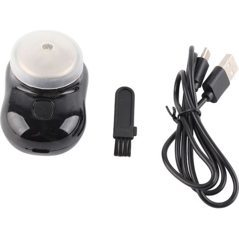 Tondeuse à barbe électrique mini portable automatique pour les voyages, noire (1/5)