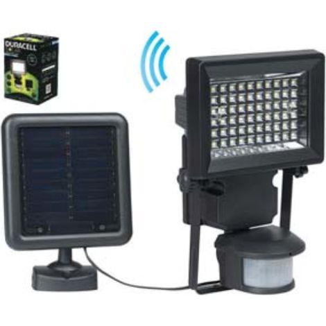 Proiettore solare led con sensore - mm.124x45x170h. - 400 lumen Duracell lighting