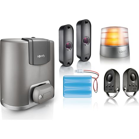 Somfy – Kit motorisation portail coulissant jusqu'à 600 kg – Ouverture rapide 15s – Technologie io-homecontrol® – Fonctionnement silencieux (1/5)