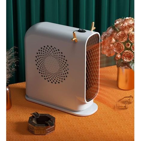 Chauffage électrique à économie d'énergie, 500 watts, conception silencieuse, avec fonction ionique négative et fonction de chauffage par ventilateur. (1/2)