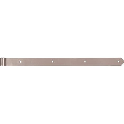 Ladenband DURAVIS® 600 ⌀ 13 mm, gerade, Abschluss abgerundet, Material: Stahl, blau verzinkt, Oberfläche: perlbeige RAL 1035
