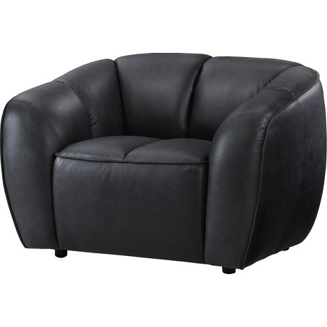 Poltrona in pelle nera - PRADONI (1/2)
