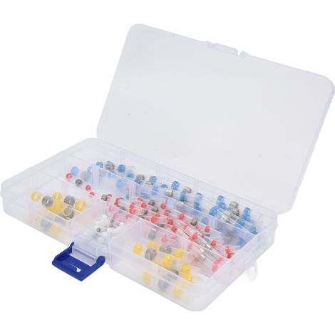 Kit de 100 connecteurs thermorétractables avec isolation à souder et bornes de fil étanches (1/5)