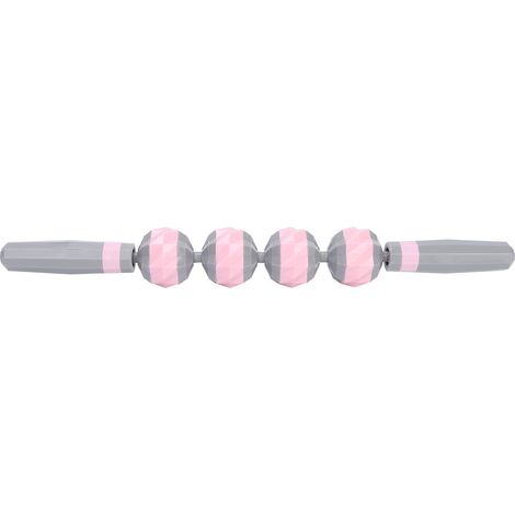 Rouleau de Massage Musculaire en Forme de Bâton de Yoga pour Détente Corporelle - Rose (1/5)