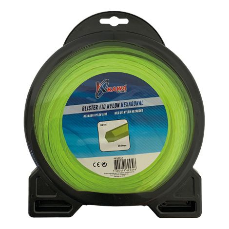 Kawapower Hilo de nylon hexagonal 4 mm 32 m (1/2)