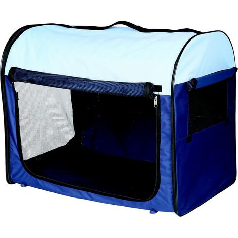 Trixie Transportbox Weich Dunkelblau und Hellblau