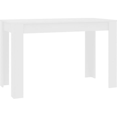 Table à manger bois blanc Kinsa 120cm (1/5)