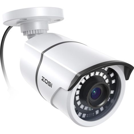 Caméra de Vidéosurveillance 1080p 1920TVL pour Système de Surveillance, IP66 étanche pour intérieur et extérieur avec Boîtier en Métal, Vision Nocturne Infrarouge de 36 m pour la Maison (1/5)
