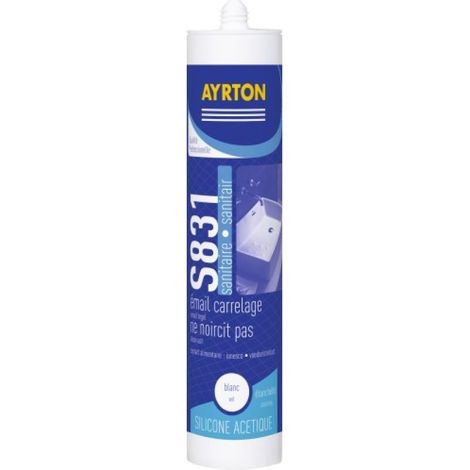 Mastic silicone transparent acétique S 831 300mL - Soudal (1/2)