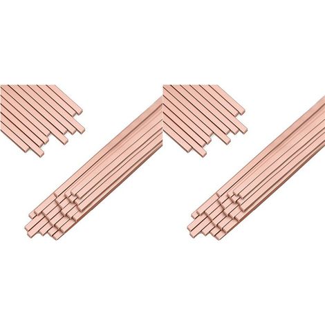 Bâtonnets de Brasage, BCuP-5 15 % Argent, Cuivre, Phosphore, Baguettes de Soudage de Qualité Industrielle 0,050 X 1/8 X 10 Pouces, 80 Pièces