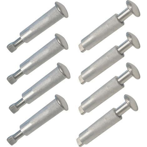 Piton Bache Piscine 10pcs Piton Escamotable pour Bache Piscine Piton Douille Retractable Piscine Pitons Douilles Escamotables en INOX 16 x 65 mm (10) (1/5)