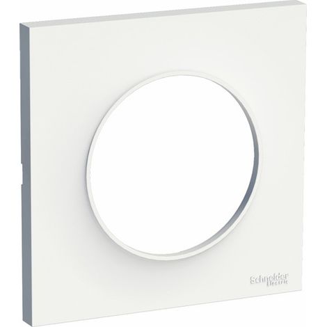 Plaque blanche 1 poste Odace Styl Schneider