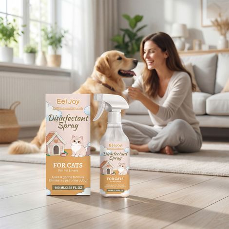 Haustier-Reinigungsspray für den Innenbereich, reinigt Haustierbetten und -polster, entfernt Gerüche und Flecken – praktisches Spray – 100 ml -- BIEMMEDUE (1/5)