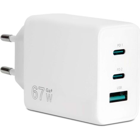 Vultech CC-367PDCUGWH Caricabatterie per dispositivi mobili Universale Bianco AC Ricarica rapida Interno