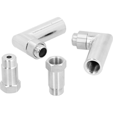 Adaptador espaciador M18x1.5 de 1,8 pulgadas para 6 extensores de sensor de oxígeno de 90°.