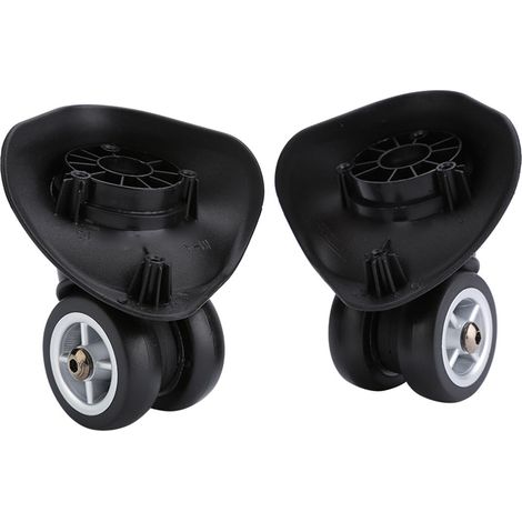 Ruedas de repuesto para maleta (2 unidades) - PVC silencioso - Compatible con carritos (1/5)