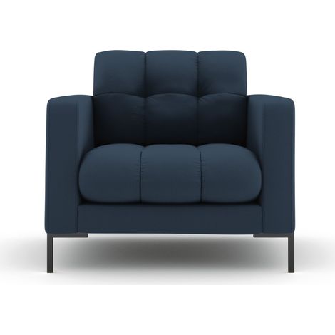 Fauteuil en tissu structurel bleu (1/5)