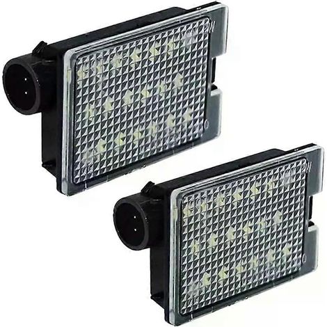 Kit de 2 lampes LED blanches pour plaque d'immatriculation, étanches IP68, ultra-lumineuses, références 68370520AA et 68244899AA, pour Durango 2014- et Citadel Rallye.