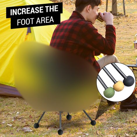 Couvre-pieds de chaise lunaire, 4 pièces, protecteurs de Camping, coussinet de pieds en boule de caoutchouc stabilisant (1/5)