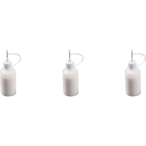 Lot de 3 Flacons Vides 30 ml avec Embout Aiguille, Bouchon Précision, Flacons à Colle, Artisanat et DIY,... (1/5)