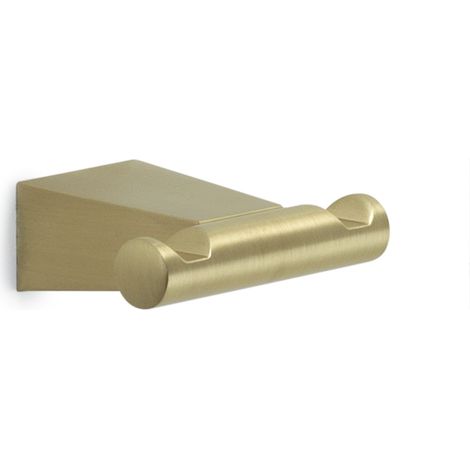 Appendiabiti doppio da muro in acciaio inox e Cromall TN26 Gedy serie TONALE Oro Matt (1/2)