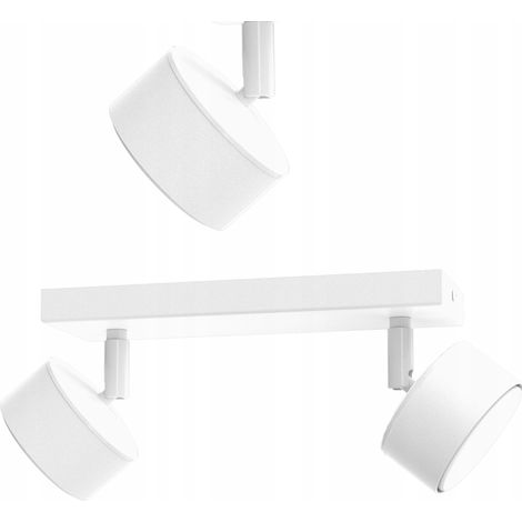 DECKENLEUCHTE LED WEISS SPOTLIGHT GX53 POLNISCH MODERNE LAMPE 2-PUNKT