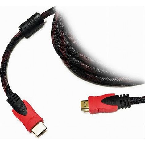 MaxTech - Cavo Retinato Hdmi-hdmi 5 Mt Metri 24k Versione Full Hd 1080p Maxtech Hdmi-rt5m -