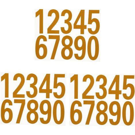 Sets reflektierende Hausnummernaufkleber für Briefkasten und