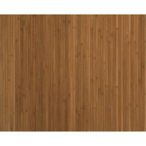 Tapis rectangulaire marron 80x100 cm bambou (1/5)