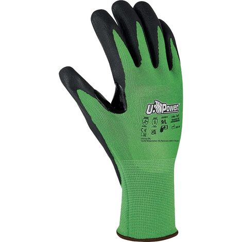 U-Power Kalix Guanti Lavoro Antinfortunistica Poliestere Touchscreen Verde 11/XXL (1/2)